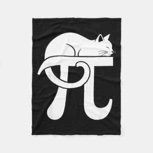 Cobertor De Velo Dia do Pi Gato Nerd de Matemática Comédia Professo