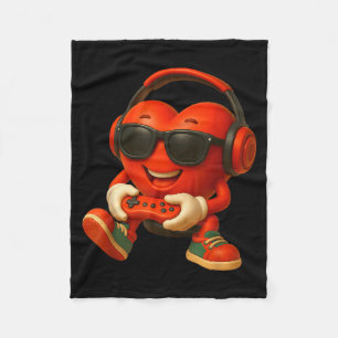 Cobertor De Velo Dia dos Namorados Coração Gamer Vídeo Jogos Menino