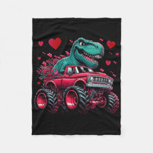 Cobertor De Velo Dia dos Namorados Dinossauro Pilotando Caminhão Mo