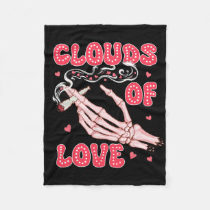 Cobertor De Velo Dia dos Namorados Maconha Fumante Nuvens de Amor
