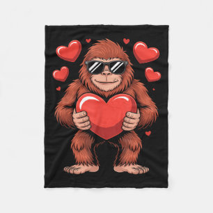 Cobertor De Velo Dia dos Namorados Sasquatch - Camisas de Coração d