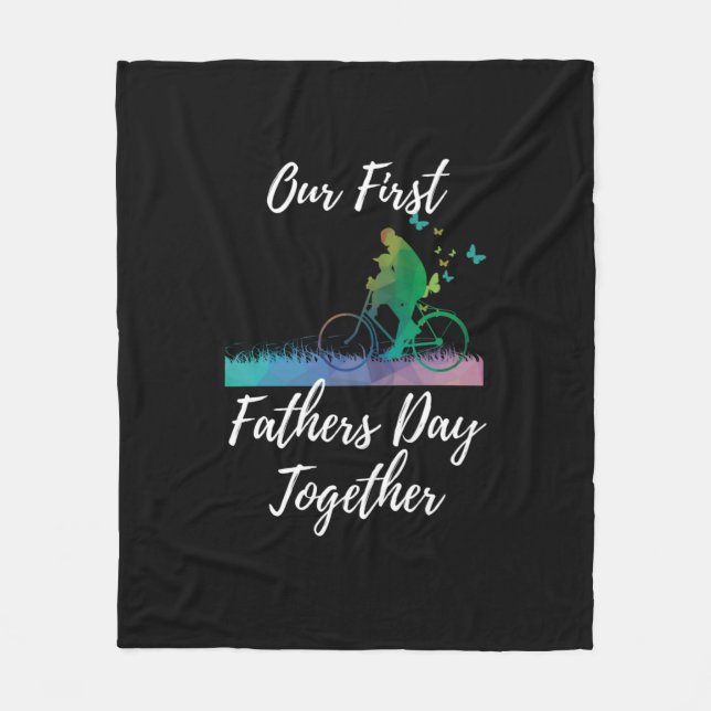 Cobertor De Velo dia dos Pais  | Nosso Primeiro Dia de os pais Junt (Frente)