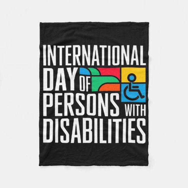 Cobertor De Velo Dia Internacional Das Pessoas Com Deficiência (Frente)