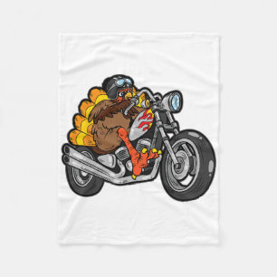 Cobertor De Velo Dia Legal de Ação de Graças de Motocicleta na Turq