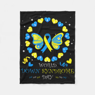 Cobertor De Velo Dia Mundial da Síndrome de Down Para Combater Idei