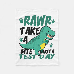 Cobertor De Velo Dia T-rex Estudante Engraçado Professor Dinossauro