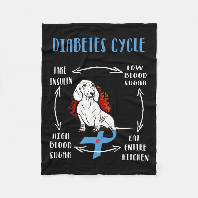 Cobertor De Velo Diabetes Diabéticos Diabetes Awarene (Frente)