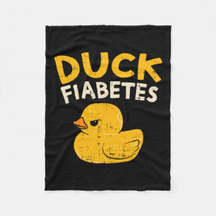 Cobertor De Velo Diabetes Divertidos Sensibilização Duck Fiabetes E