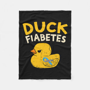 Cobertor De Velo Diabetes Divertidos Sensibilização Duck Fiabetes E