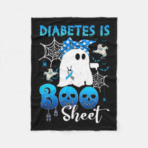 Cobertor De Velo Diabetes É Boo Sheets Ghost Diabetes Sensibilizaçã