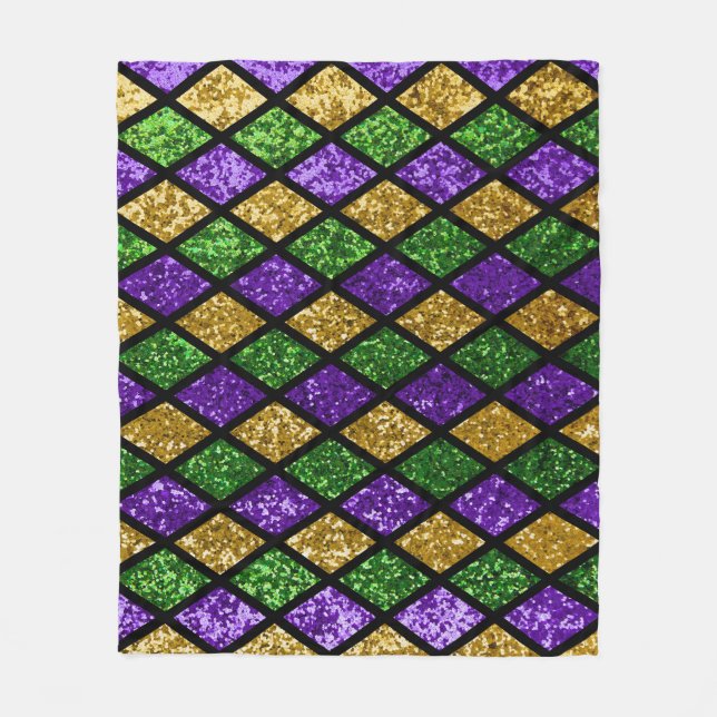 Cobertor De Velo Diamantes de penetra, diamantes festivos (Frente)