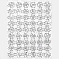 Diamond Snowflakes Fleece Blanket