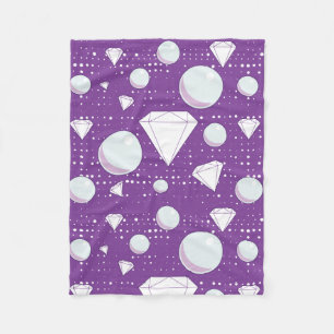 Cobertor De Velo Diamonds & Pearls Throw Blanket
