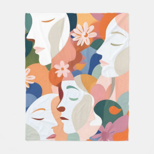 Cobertor De Velo Diante Das Flores