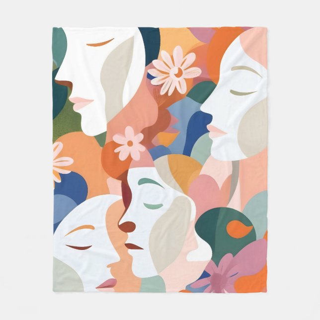 Cobertor De Velo Diante Das Flores (Frente)