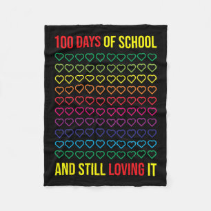 Cobertor De Velo Dias De Escola E Ainda A Adorando 100 Dias De Sch