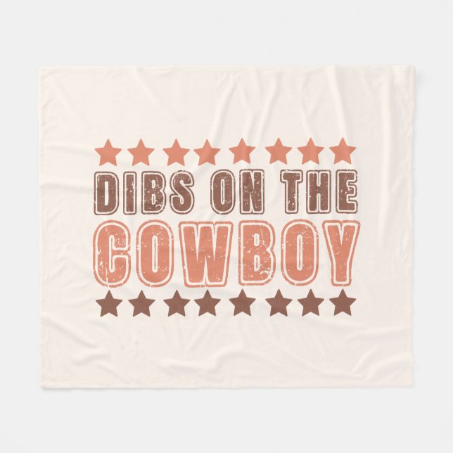 Cobertor De Velo Dibs No Cowboy (Frente (Horizontal))