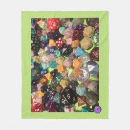 Cobertor De Velo Dice Fleece Blanket