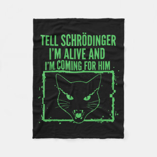 Cobertor De Velo Diga a Schrödinger Vivo E Vindo Para a Física