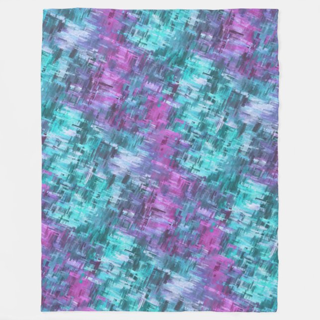 Cobertor De Velo digiotaque deslizante - chalé e roxo: (Frente)