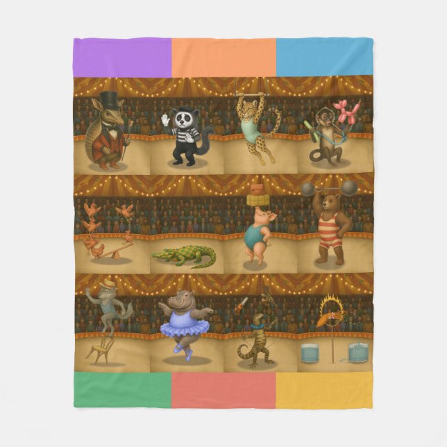 Cobertor De Velo Dingaling Bros Circus acts (Frente)