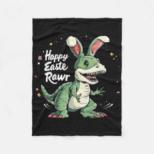 Cobertor De Velo Dino da Páscoa Divertido Feliz Eastrawr T Rex Pasc