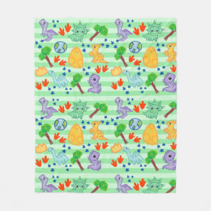 Cobertor De Velo Dino Doodles Blanket - Dinossauro Kawaii