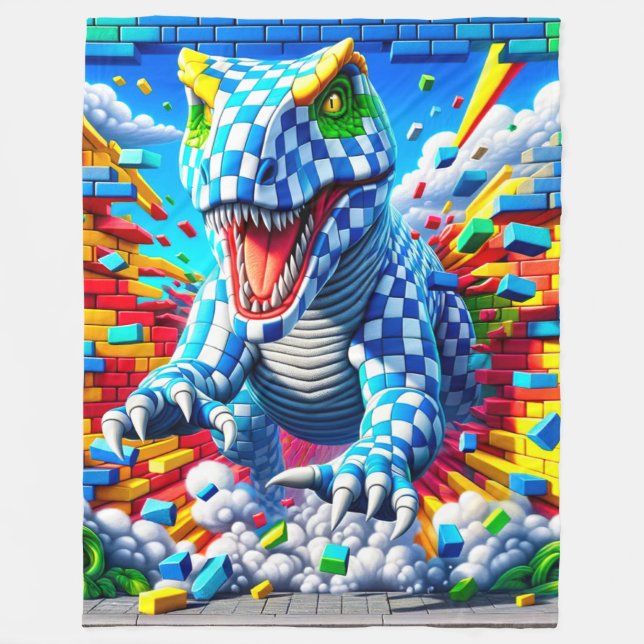 Cobertor De Velo Dinossauro (Frente)