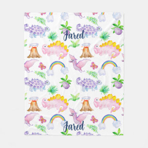 Cobertor De Velo Dinossauro Cachorro Arco Arco-Íris Crianças Juntas