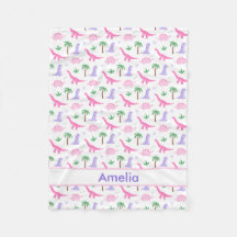 Dinossauros Rosa e Roxos - Dinossauros Meninas