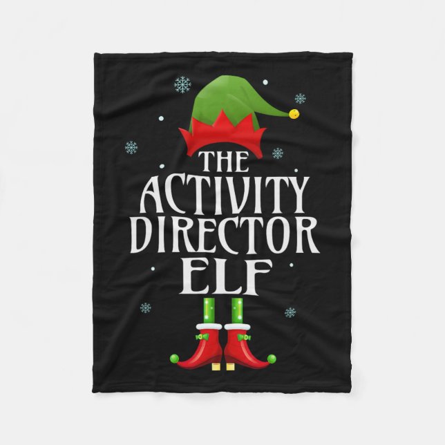 Cobertor De Velo Diretor de Atividade Elf Xmas Funny Family Match C (Frente)