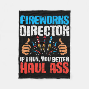 Cobertor De Velo Diretor de Fireworks Se Eu Corro Engraçado 4 De Ju