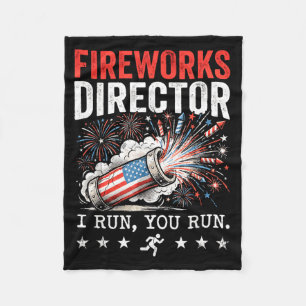 Cobertor De Velo Diretor de Fogos de Artifício Engraçado Corre Corr