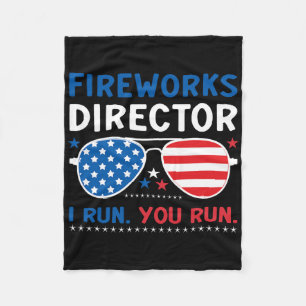 Cobertor De Velo Diretor de Fogos de Artifício Eu Corro Você Corre