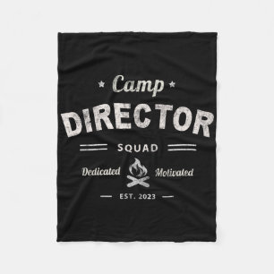 Cobertor De Velo Diretor Vintage de Acampamento Equipe Coordenador