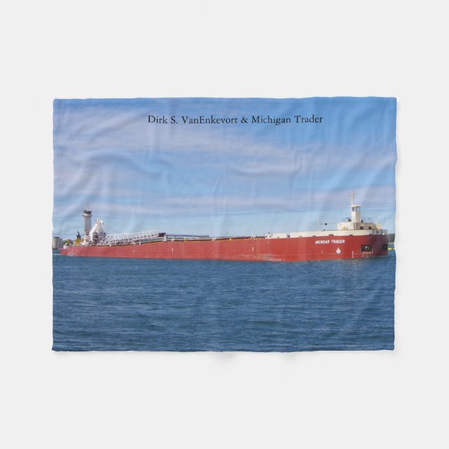 Cobertor De Velo Dirk S. VanEnkevort & Michigan Trader (Frente (Horizontal))