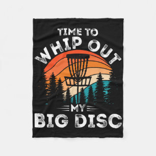 Cobertor De Velo Disc Golf Engraçado Homens Mulheres Hora De Sacar