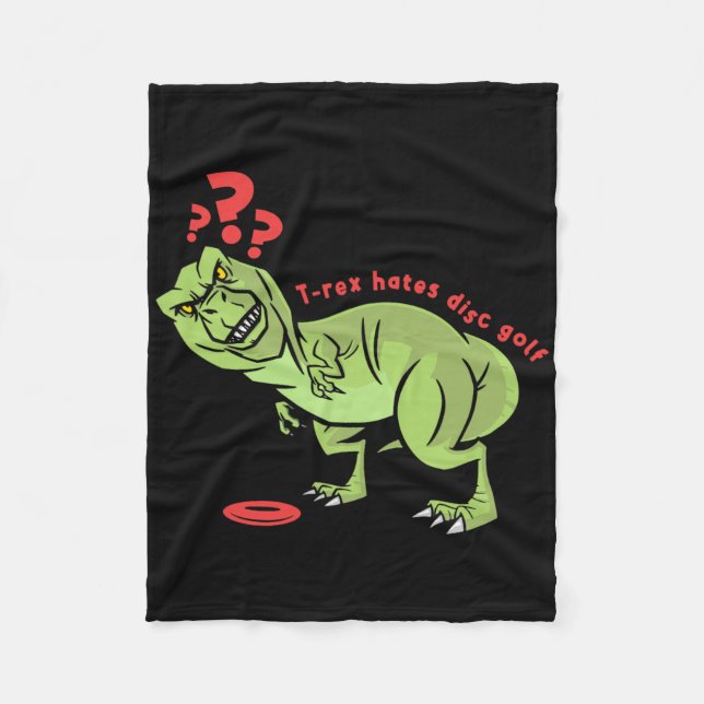 Cobertor De Velo Disc Golf T Rex Engraçado Crianças  (Frente)