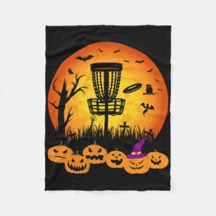 Cobertor De Velo Disco de Golfe Retro de Halloween Cemitério Assust
