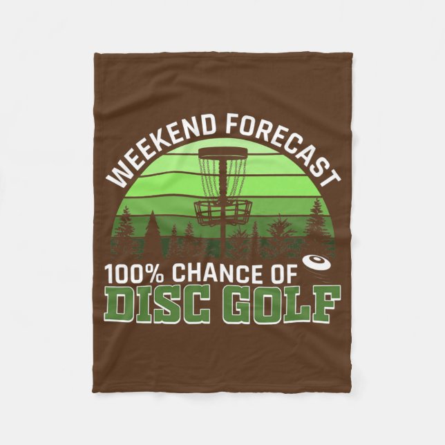 Cobertor De Velo Disco Engraçado Golfer Disco Golf Pun Geog Golfing (Frente)