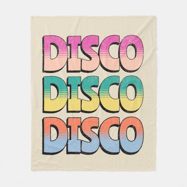 Cobertor De Velo Disco Music (Frente)