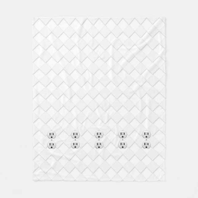 Cobertor De Velo Disjunção de tomada elétrica Personaliza isso (Frente)