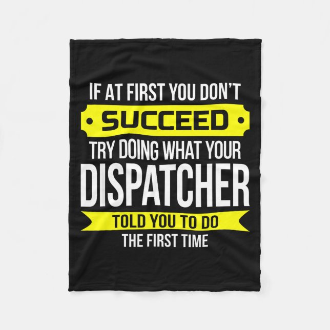 Cobertor De Velo Dispatcher If At First You Don't Succeed Funny Gif (Frente)