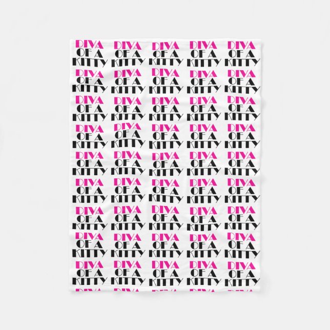 Cobertor De Velo DIVA de um Gatinho (Frente)