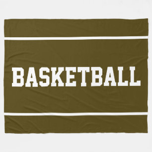 Cobertor De Velo Diversão Atlética LISTRAS DE TEXTO DE BASQUETE Em