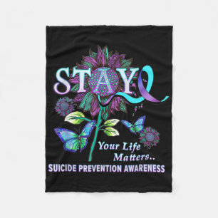 Cobertor De Velo Diversão Da Prevenção Suicida Consciência Mantenha
