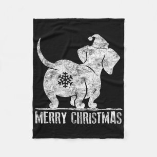 Cobertor De Velo Diversão Dachshund Natal Feio Amantes de Cachorro