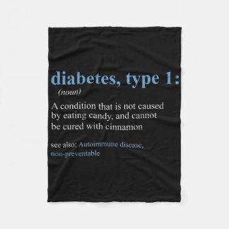 Cobertor De Velo Diversão do sarcasmo T1d Diabetes Sensibilização p