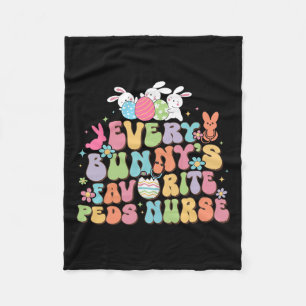 Cobertor De Velo Diversão Toda Enfermeira de Peds Favorita de Bunny