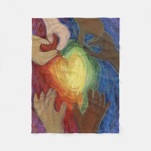 Cobertor De Velo Diversidade, Equidade, Inclusão Flecha (Frente)